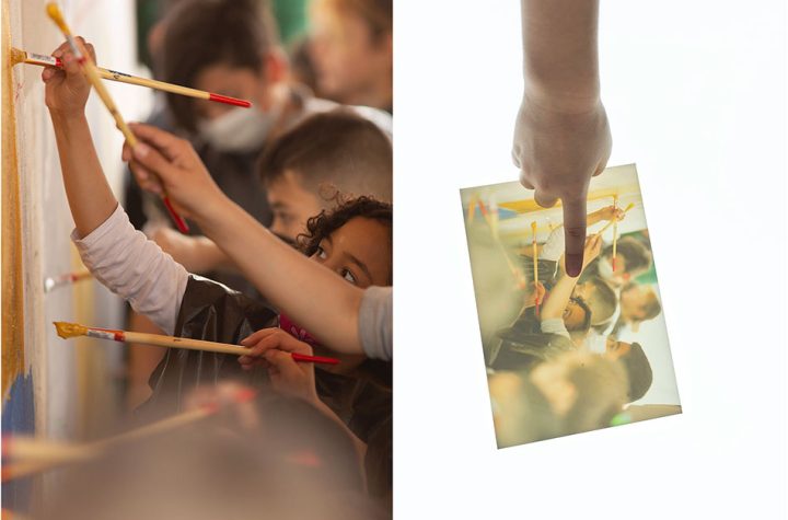 Composición de Antonio Pérez y el alumnado del CEIP Huerta de Santa Marina para el cuaderno Lo que puede PLANEA